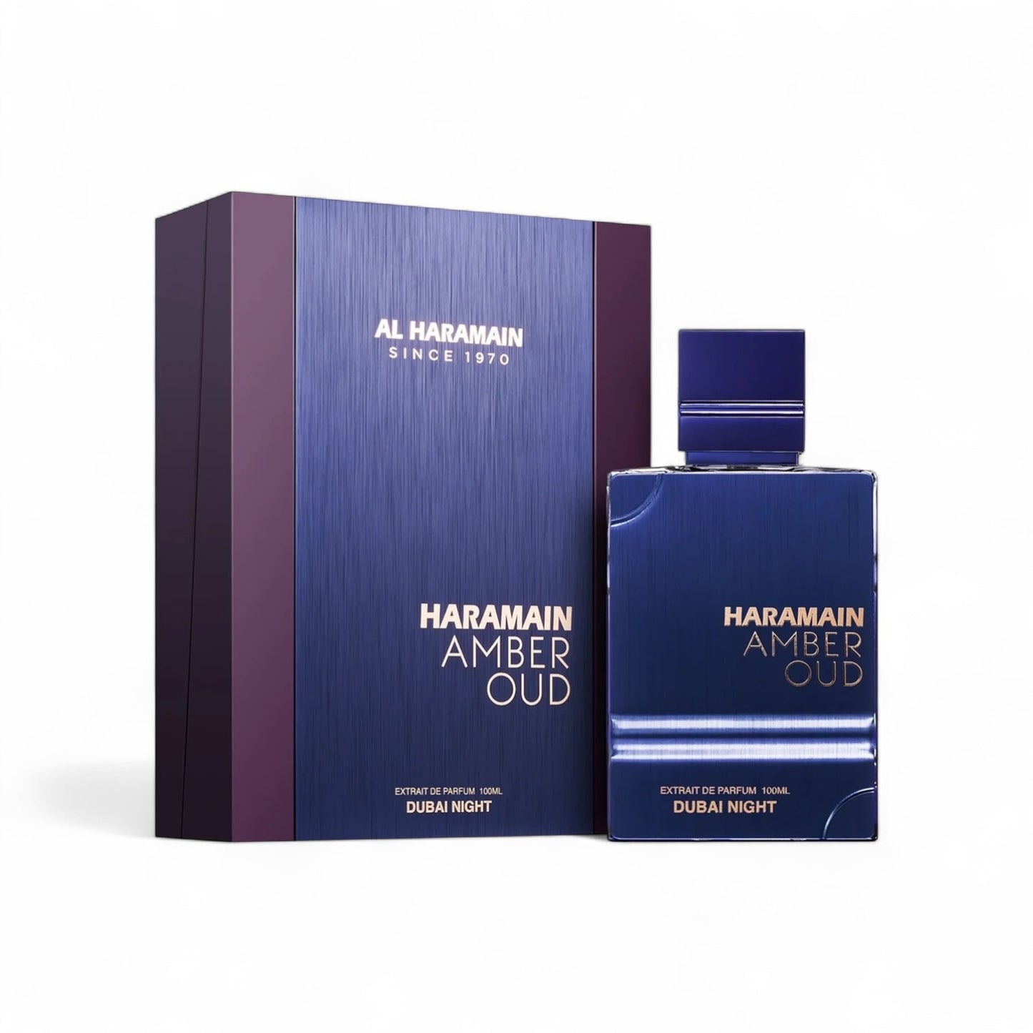 Orijent Parfimerija Amber Oud Dubai Night extrait de parfum 100ml bottle and box.